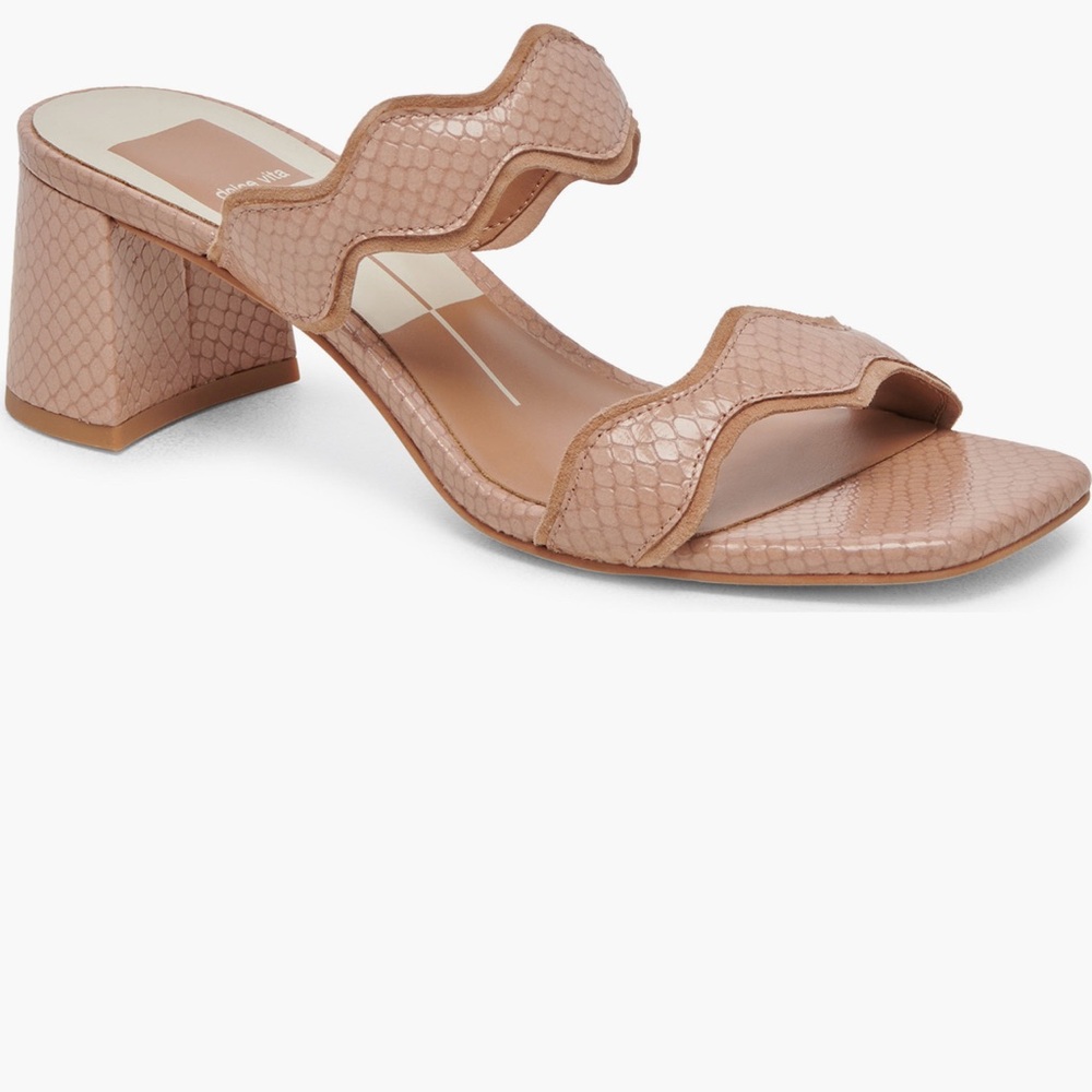 Dolce Vita Nude Block Heel Sandals